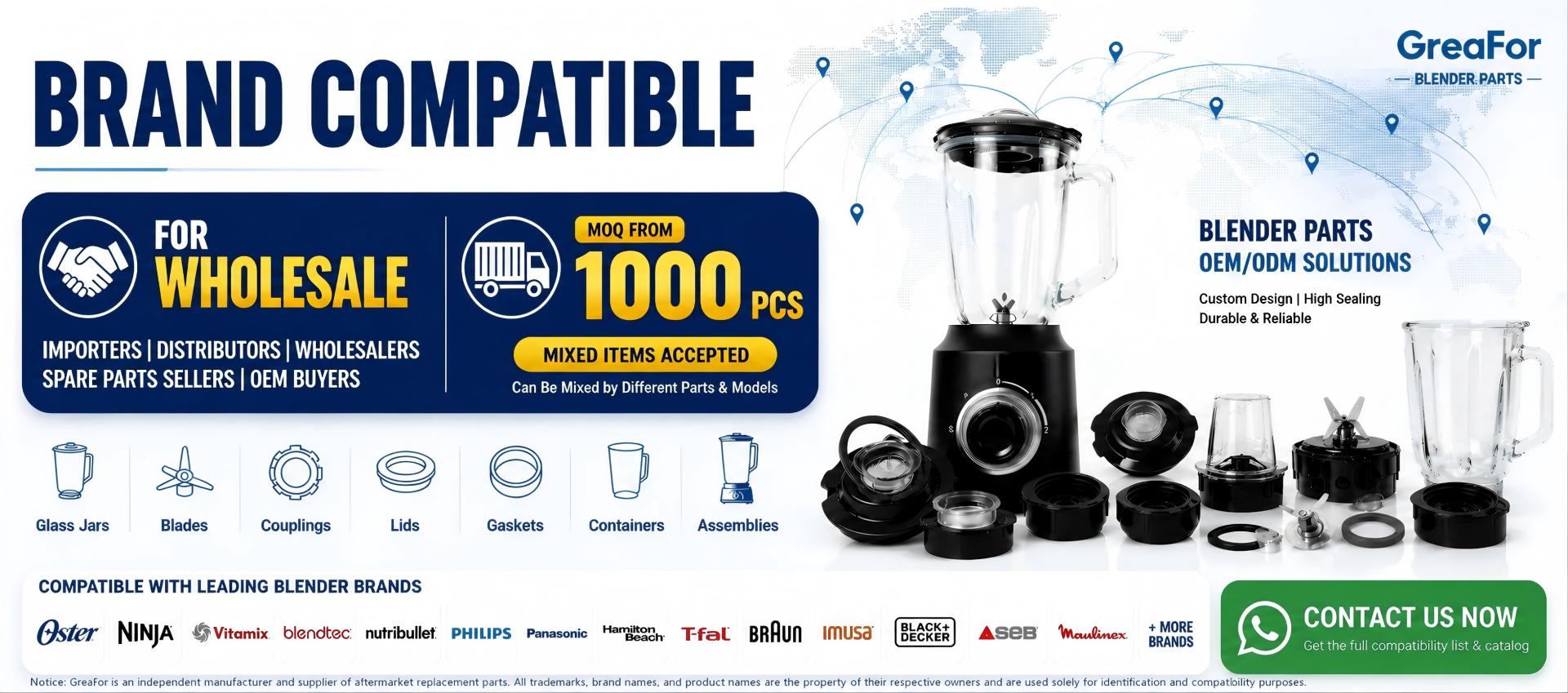compatible replacement solutions for blender and meat chopper